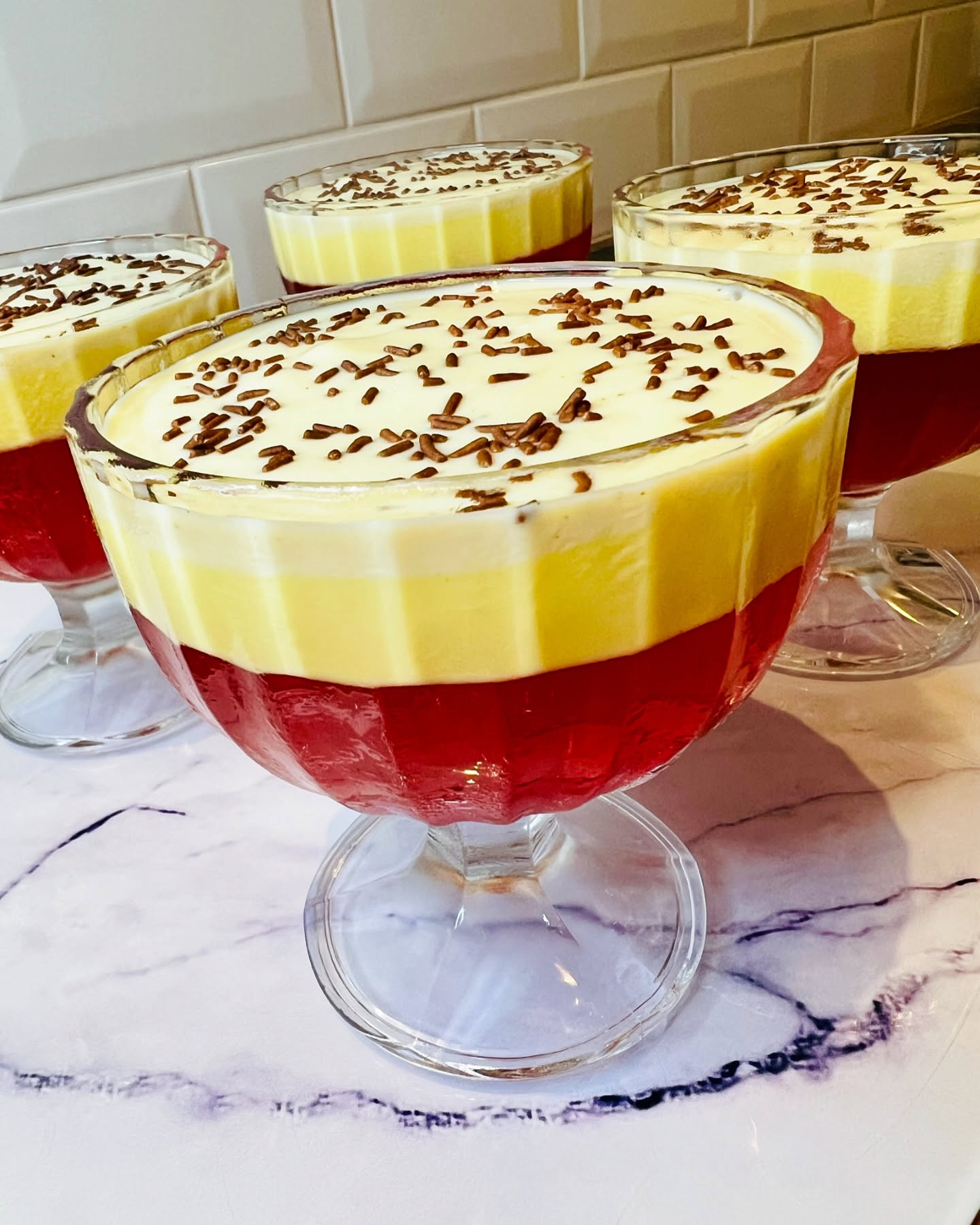 Light & Low-Sugar Bakewell Trifles A delicious and guilt-free twist on the classic Bakewell Tart, these light trifles are perfect for a special occasion or a refreshing summer dessert. About Time: Yields: 4 servings Prep time: 30 minutes Chill time: 1 hour